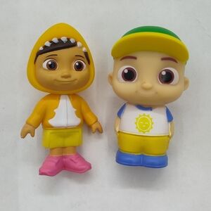 Cocomelon JJ, Figurine Lot Of 2 Shark Costume JJ Nina